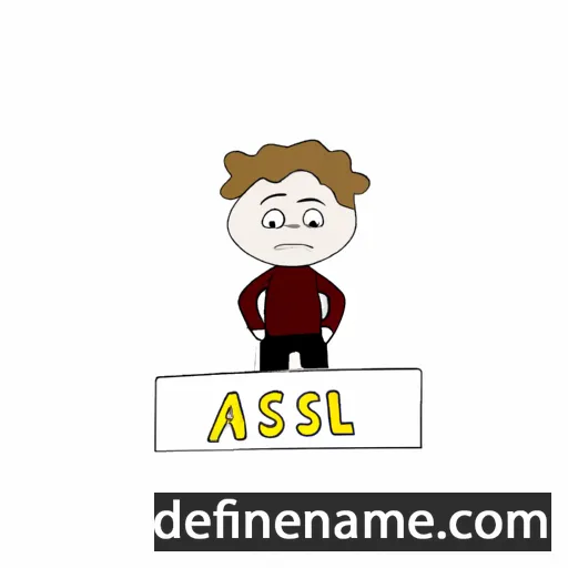 cartoon of the name Aksel