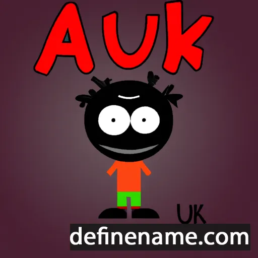 cartoon of the name Aku