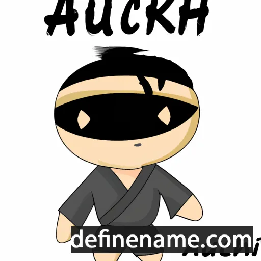 cartoon of the name Akuchi