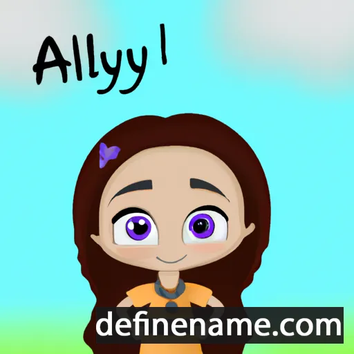 cartoon of the name Alaiya