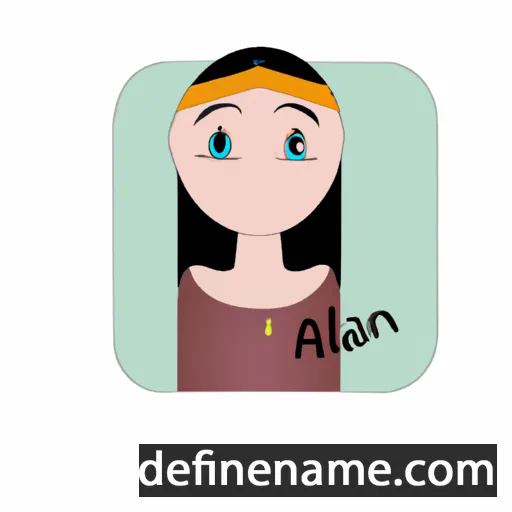 cartoon of the name Alani