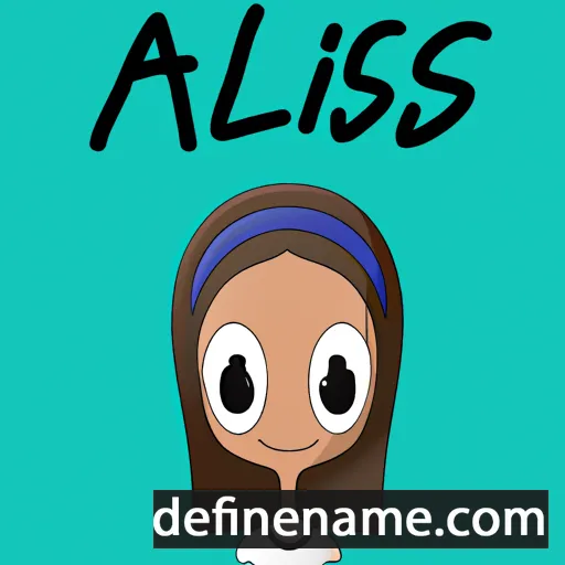 cartoon of the name Alanis