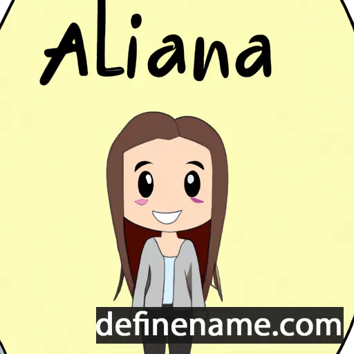 cartoon of the name Alanna