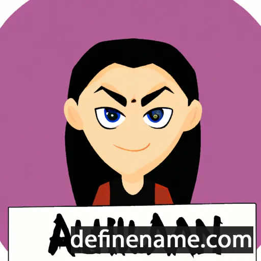 cartoon of the name Alannah