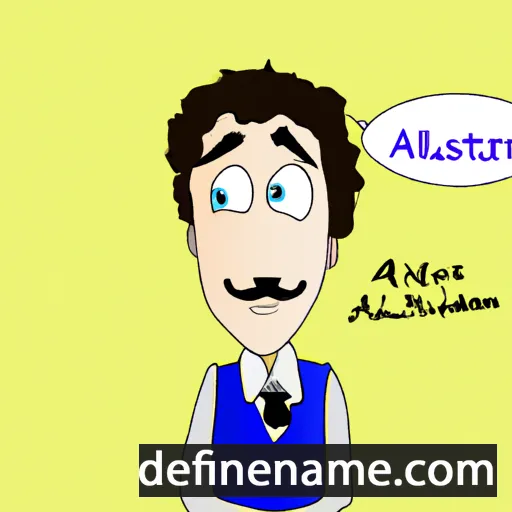 cartoon of the name Alastair