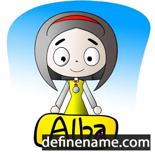 cartoon of the name Alba