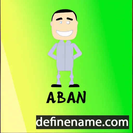 cartoon of the name Alban