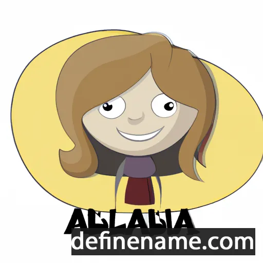 cartoon of the name Albana