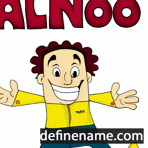 cartoon of the name Albano