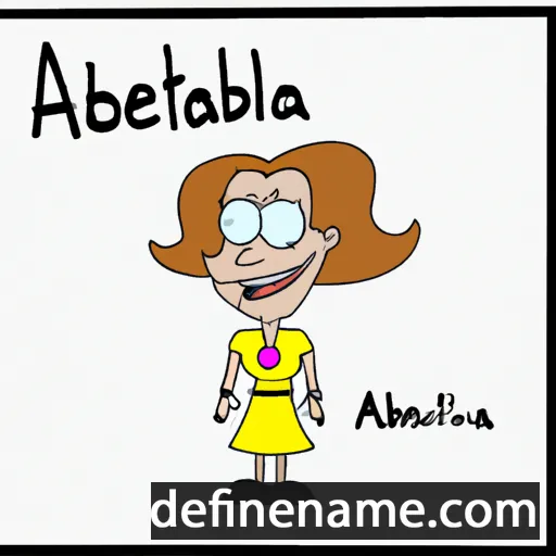 cartoon of the name Alberta