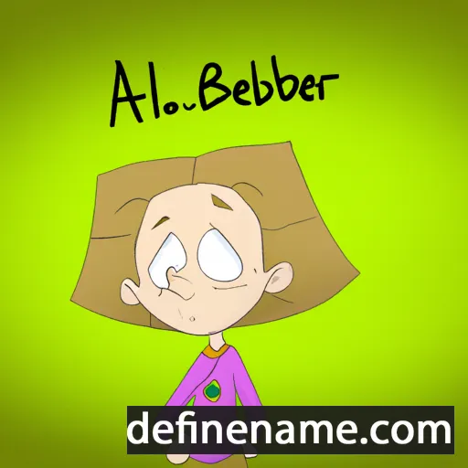 cartoon of the name Alberte