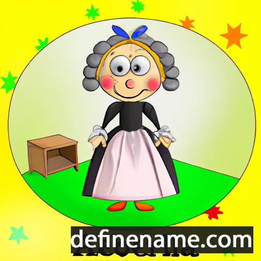 cartoon of the name Albertina