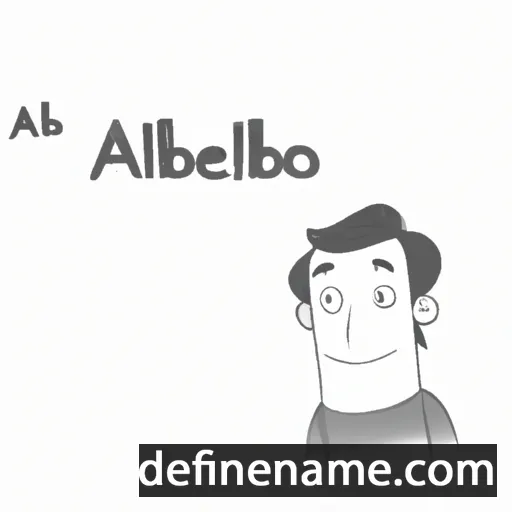 cartoon of the name Alberto