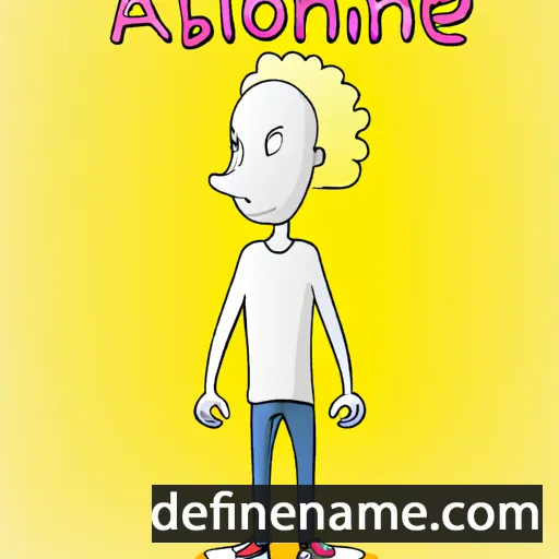 cartoon of the name Albino