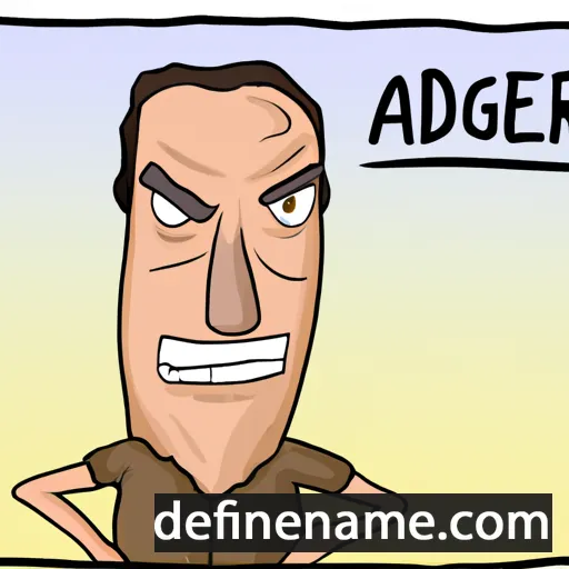 cartoon of the name Aldegar