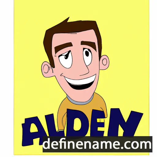 cartoon of the name Alden