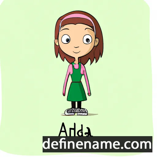 cartoon of the name Aldina