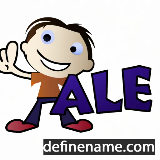 cartoon of the name Ale