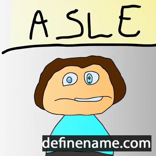 cartoon of the name Alease