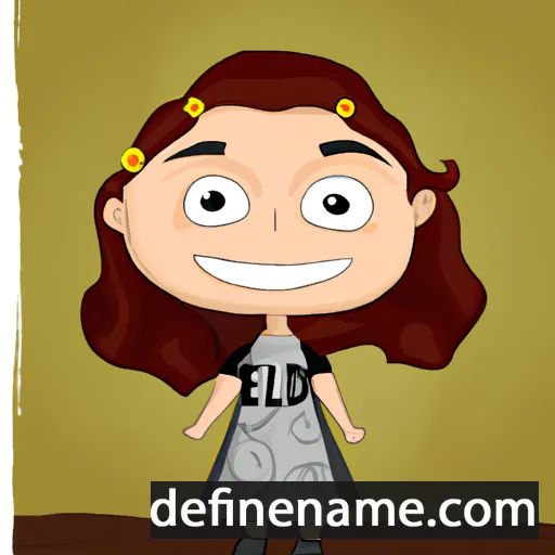 cartoon of the name Aleida