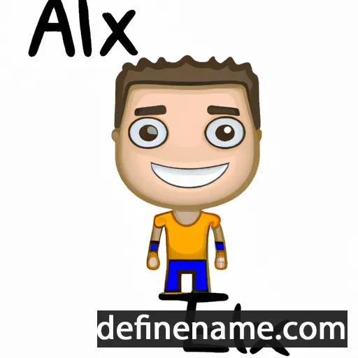 cartoon of the name Aleix