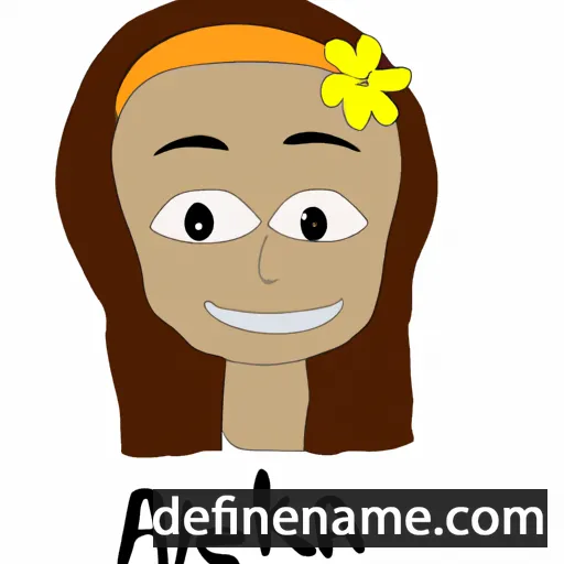 cartoon of the name Aleka