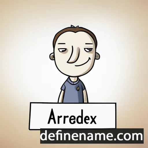 cartoon of the name Aleksandar