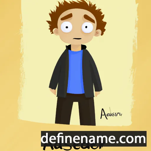 cartoon of the name Aleksander