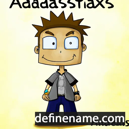 cartoon of the name Aleksandras