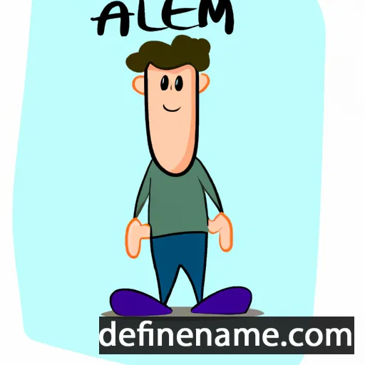 cartoon of the name Alem