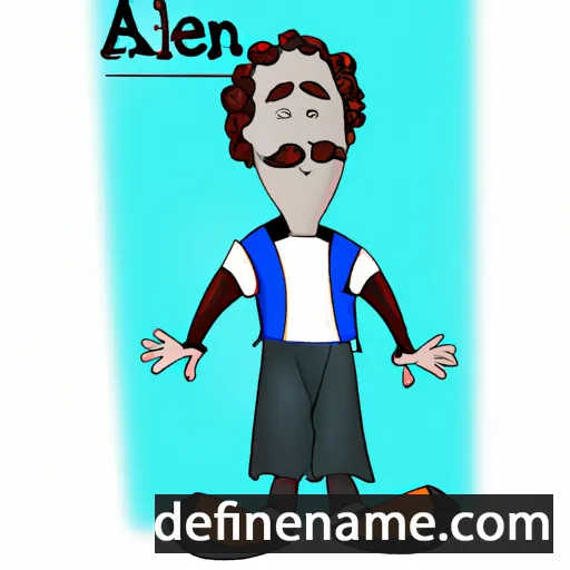 cartoon of the name Alen