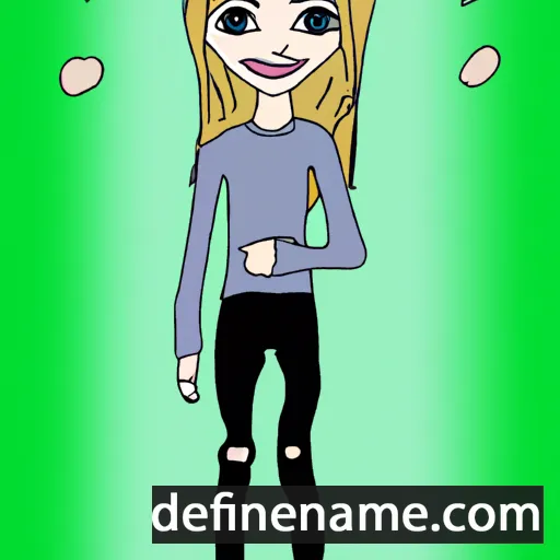 cartoon of the name Alena