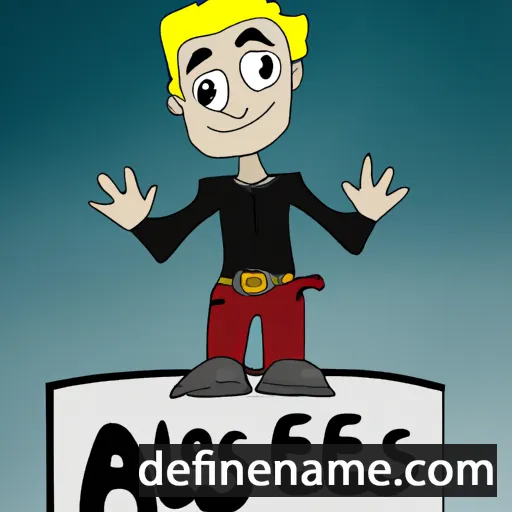 cartoon of the name Aleš