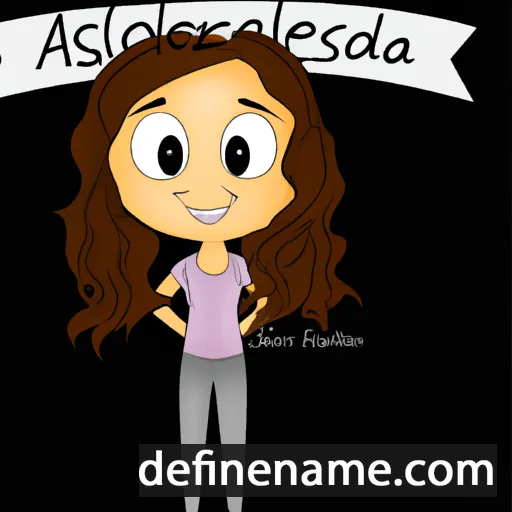 cartoon of the name Alessandra