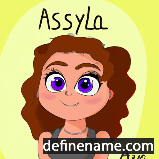 cartoon of the name Alesya