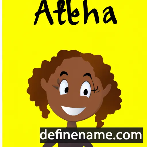 cartoon of the name Aletha