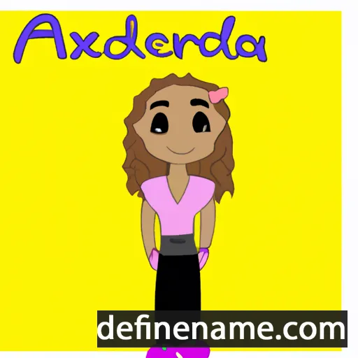 Alexandrea cartoon