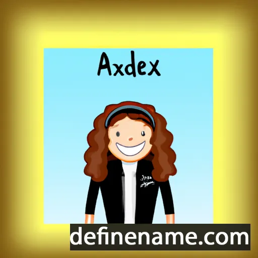 cartoon of the name Alexandria