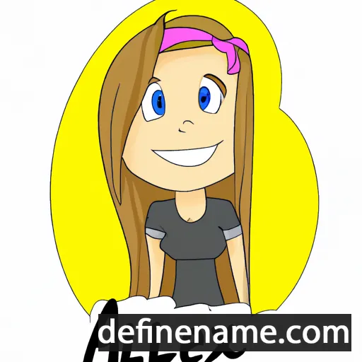 cartoon of the name Alexia