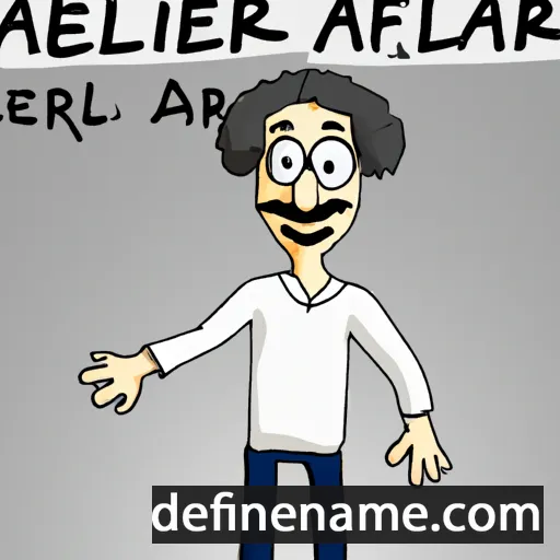 cartoon of the name Alfbern