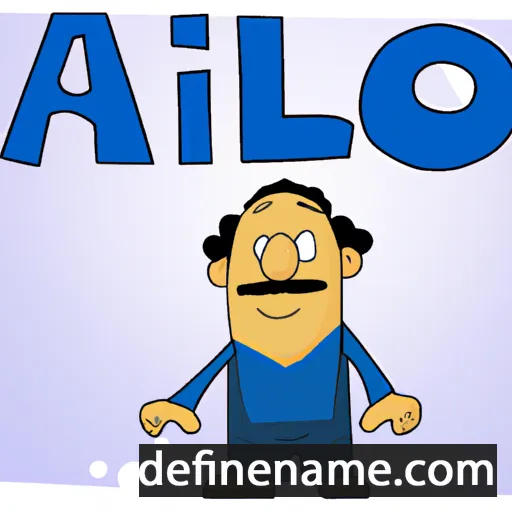 cartoon of the name Alfio