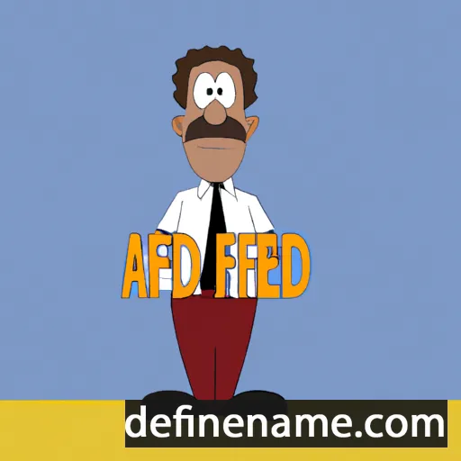 cartoon of the name Alfred