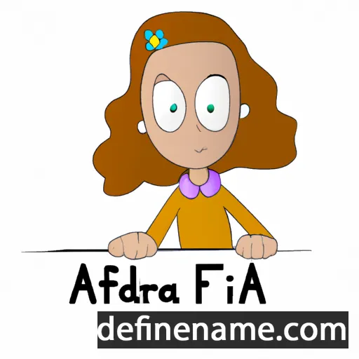 cartoon of the name Alfreda