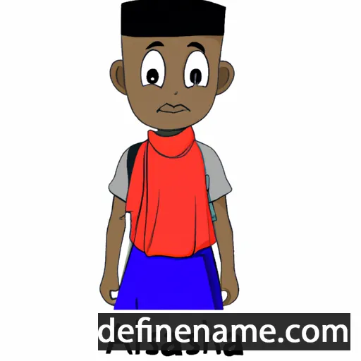 cartoon of the name Alhassan