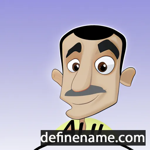 cartoon of the name Ali