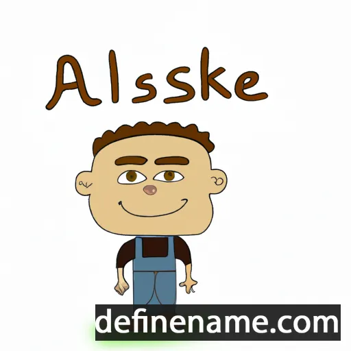 cartoon of the name Aliaksei