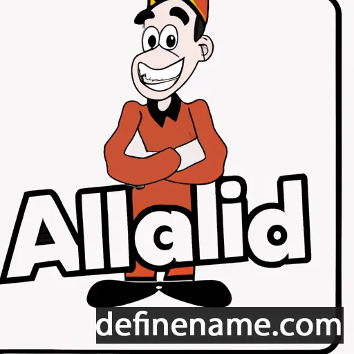 cartoon of the name Alibrand