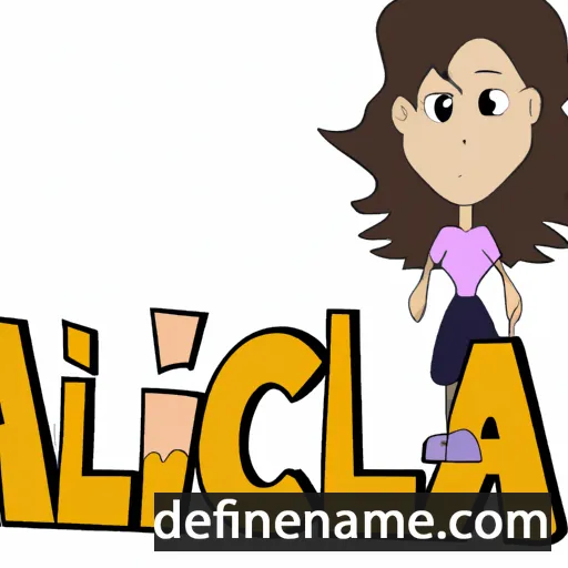 Alicia cartoon