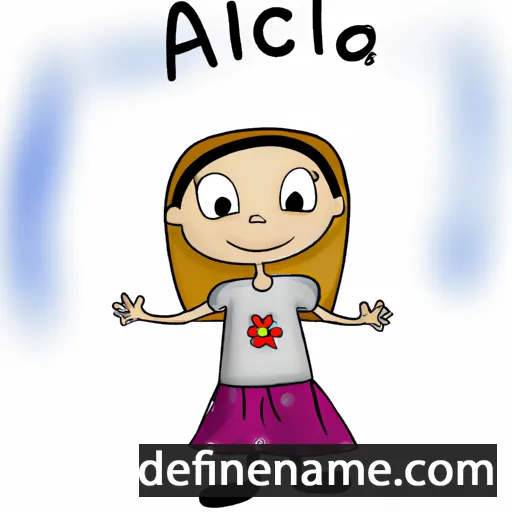 cartoon of the name Alicja