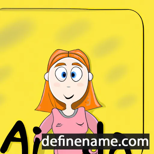 cartoon of the name Alida